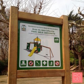 Cartell per parcs infantils LEGNO